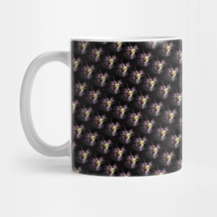 red magic day lily floral pattern Mug